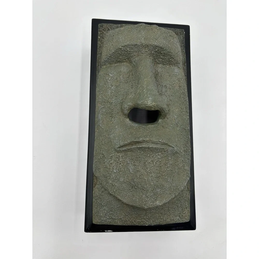 Moai Easter Island Face Tissue Box Cover Rotary Hero Inc Tokyo Japan